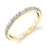 Vintage Baguette Wedding Band