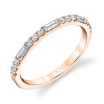Vintage Baguette Wedding Band