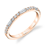 Vintage Baguette Wedding Band