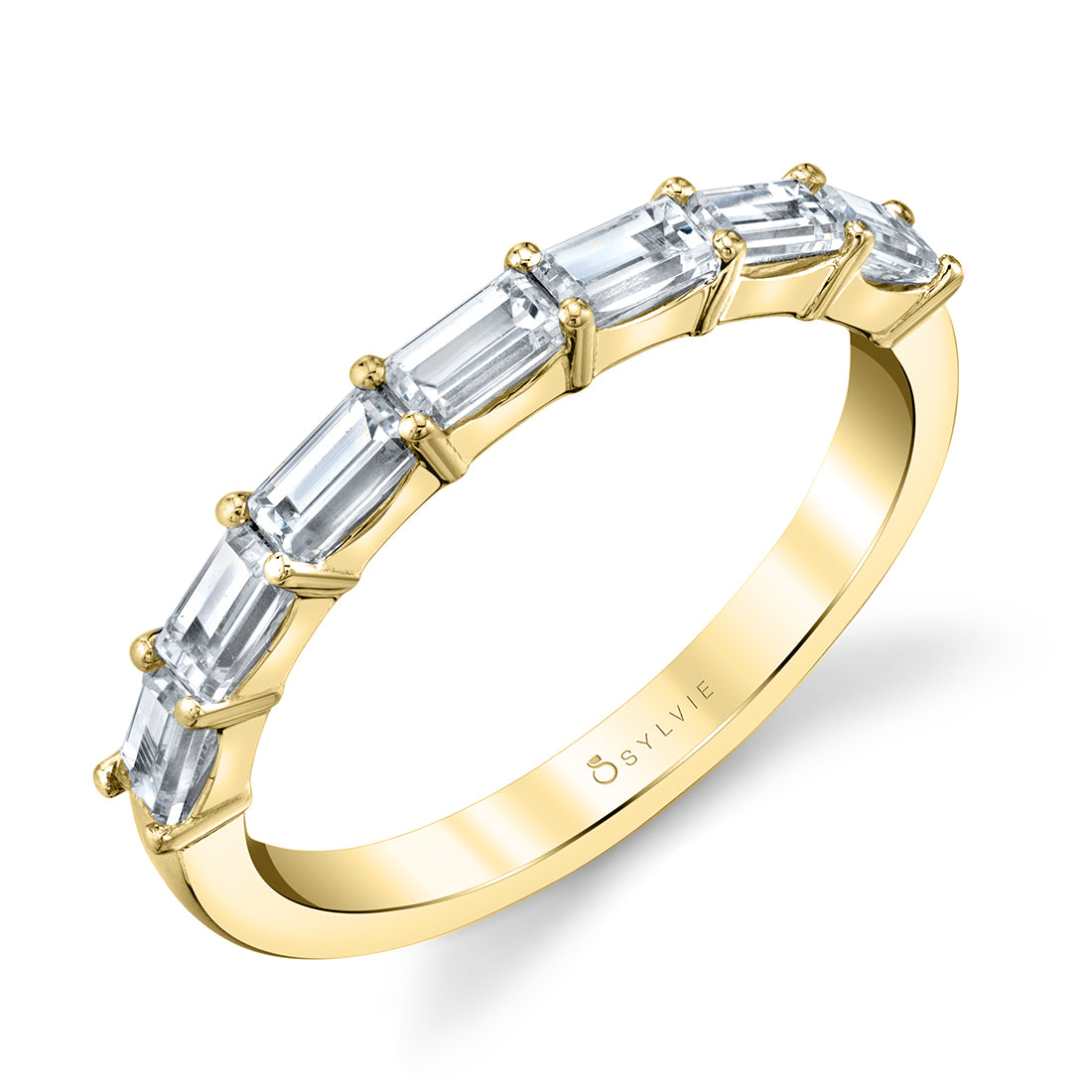 Classic Baguette Wedding Band