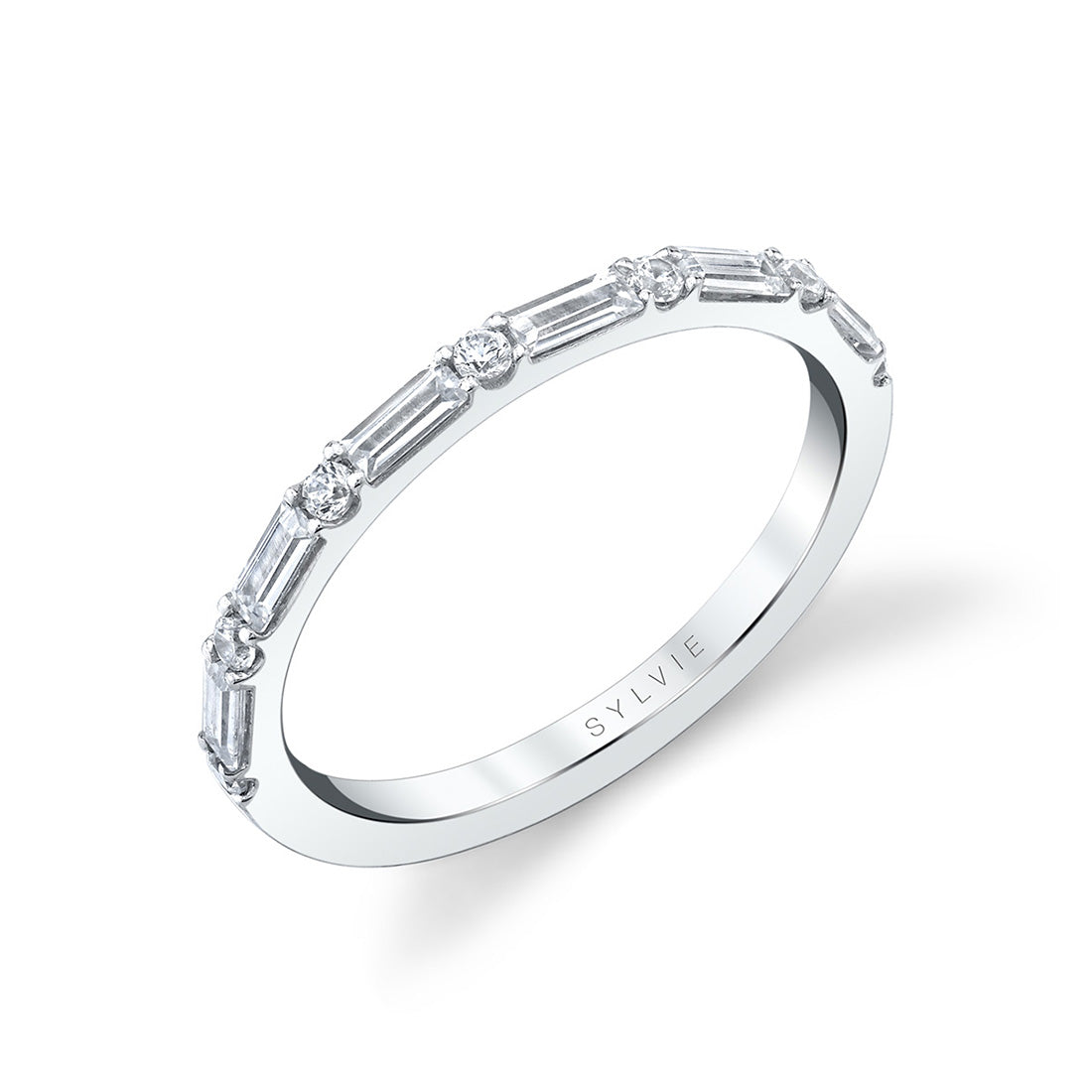 Baguette Diamond Wedding Band
