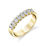 Oval Shaped Wide Wedding Band - 0.75 CT