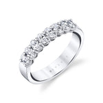 Oval Shaped Wide Wedding Band - 0.75 CT