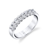 Oval Shaped Wide Wedding Band - 0.75 CT