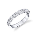 Oval Shaped Wide Wedding Band - 1.25 CT