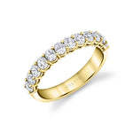 Oval Shaped Wide Wedding Band - 1.25 CT