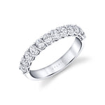 Oval Shaped Wide Wedding Band - 1.25 CT