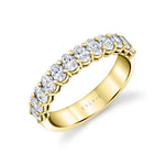 Oval Shaped Wide Wedding Band - 1.50 CT