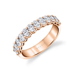 Oval Shaped Wide Wedding Band - 1.50 CT