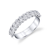 Oval Shaped Wide Wedding Band - 1.50 CT