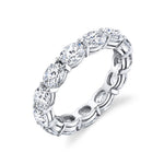 Oval Diamond East to West Eternity Band
