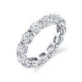 Oval Diamond East to West Eternity Band