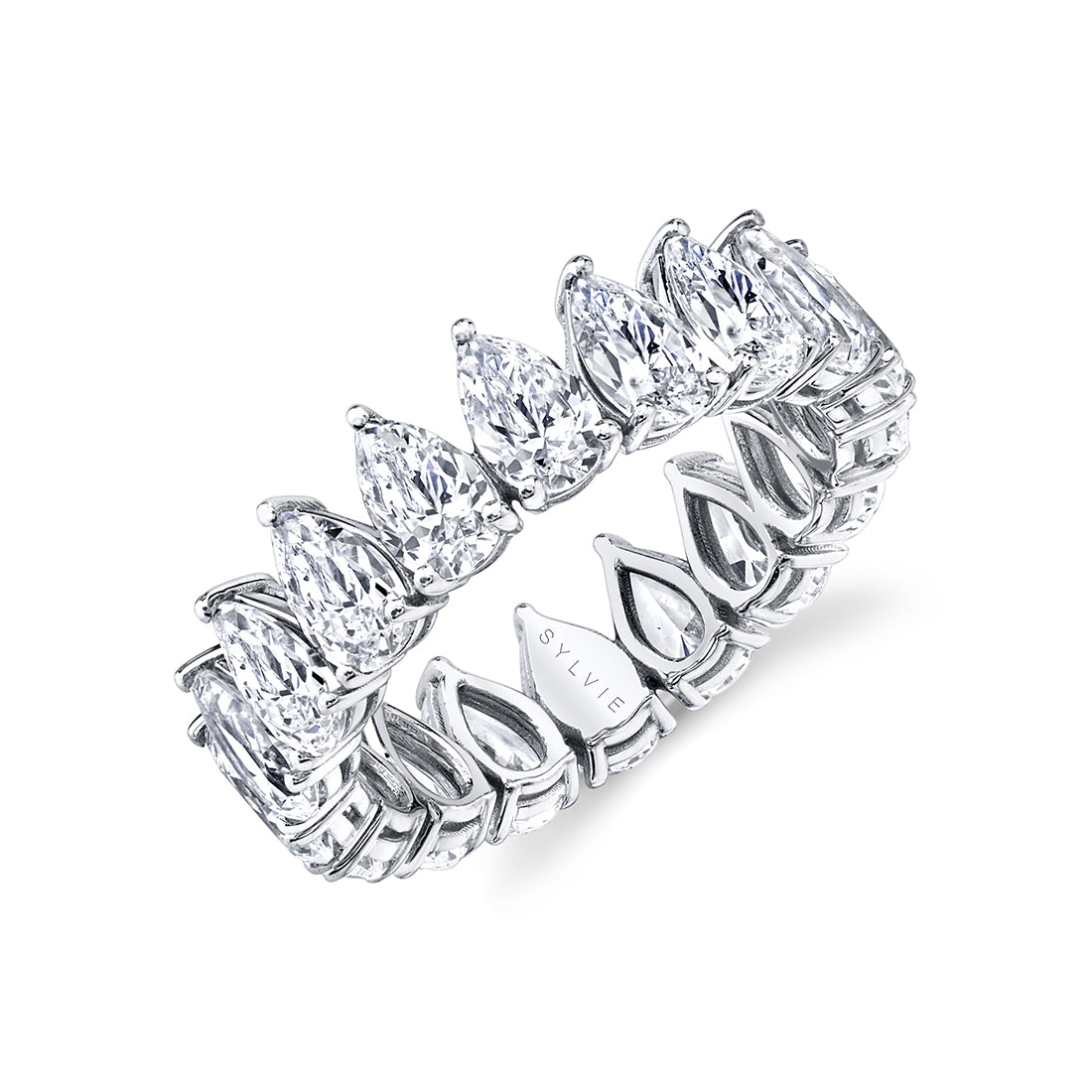Pear Shaped Diamond Eternity Band