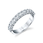 Emerald Shaped Wedding Band - 1.20 CT