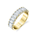 Emerald Shaped Wedding Band - 3.0 CT