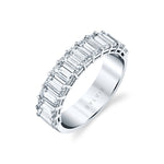 Emerald Shaped Wedding Band - 3.0 CT