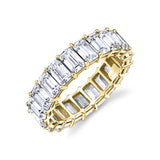 Emerald Shaped Diamond Eternity Band