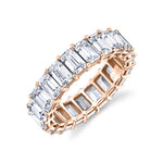 Emerald Shaped Diamond Eternity Band