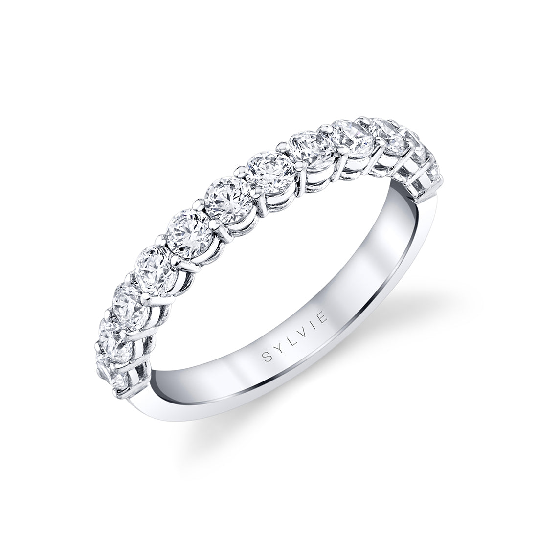Round Shaped Wedding Band - 0.85 CT