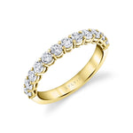 Round Shaped Wedding Band - 0.85 CT