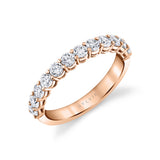 Round Shaped Wedding Band - 0.85 CT