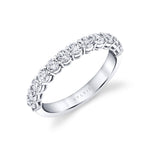 Round Shaped Wedding Band - 0.85 CT