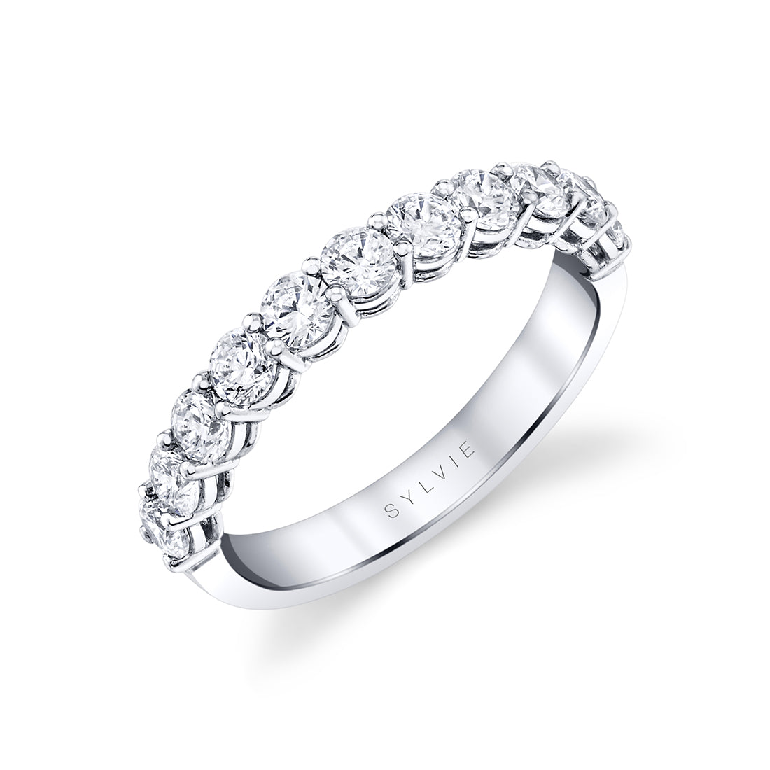 Round Shaped Wedding Band - 1.0 CT