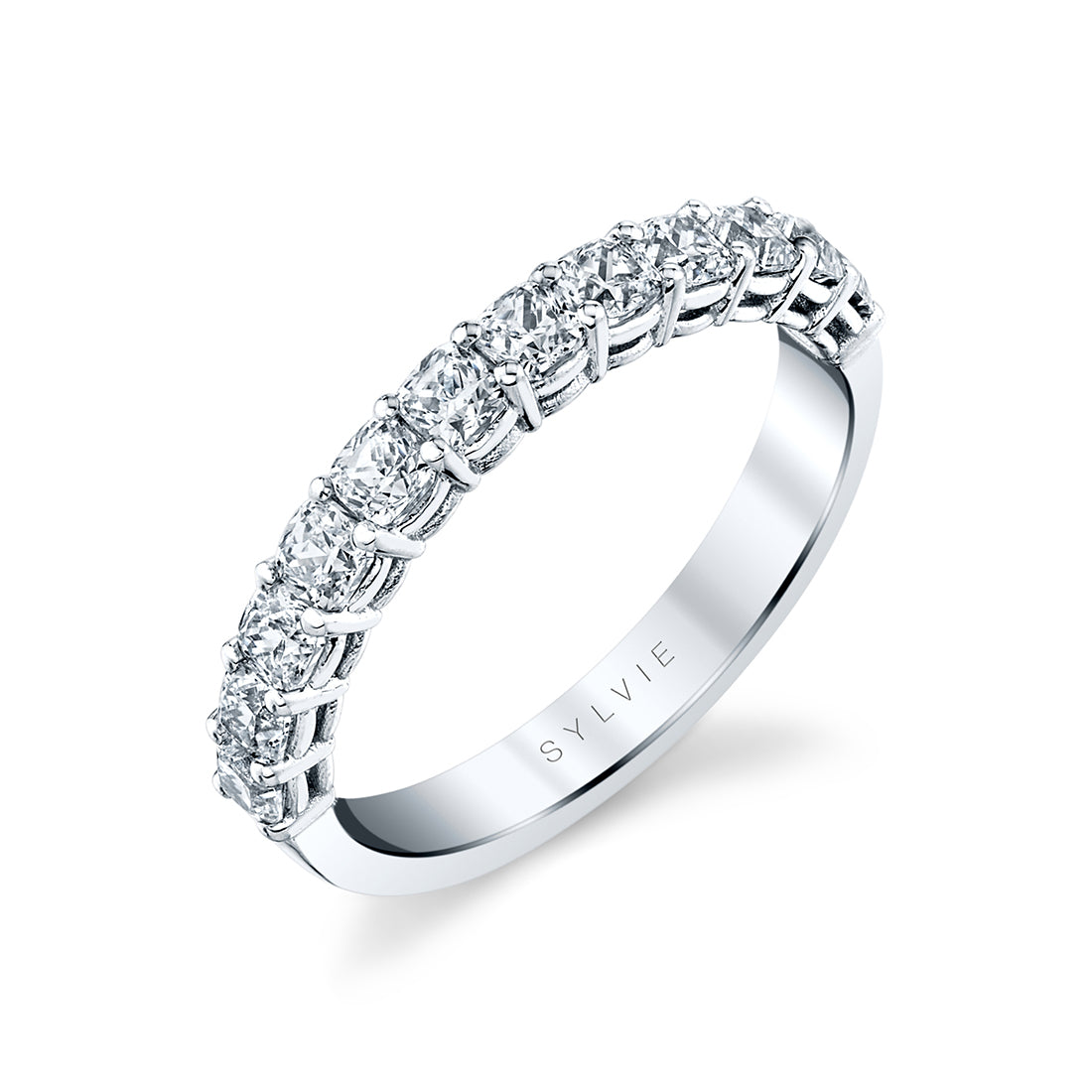 Cushion Shaped Wedding Band - 1.20 CT