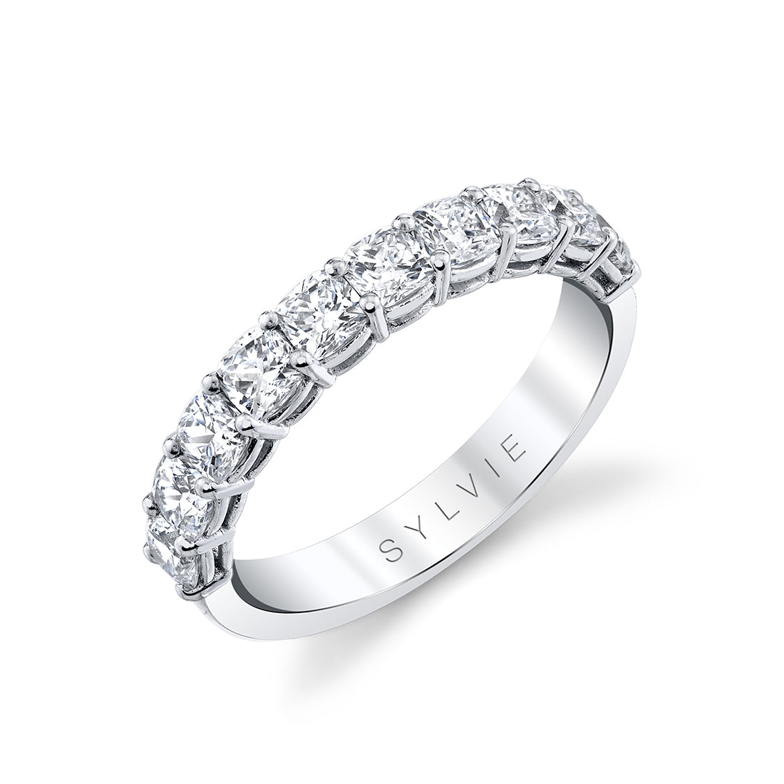 Cushion Shaped Wedding Band - 1.50 CT