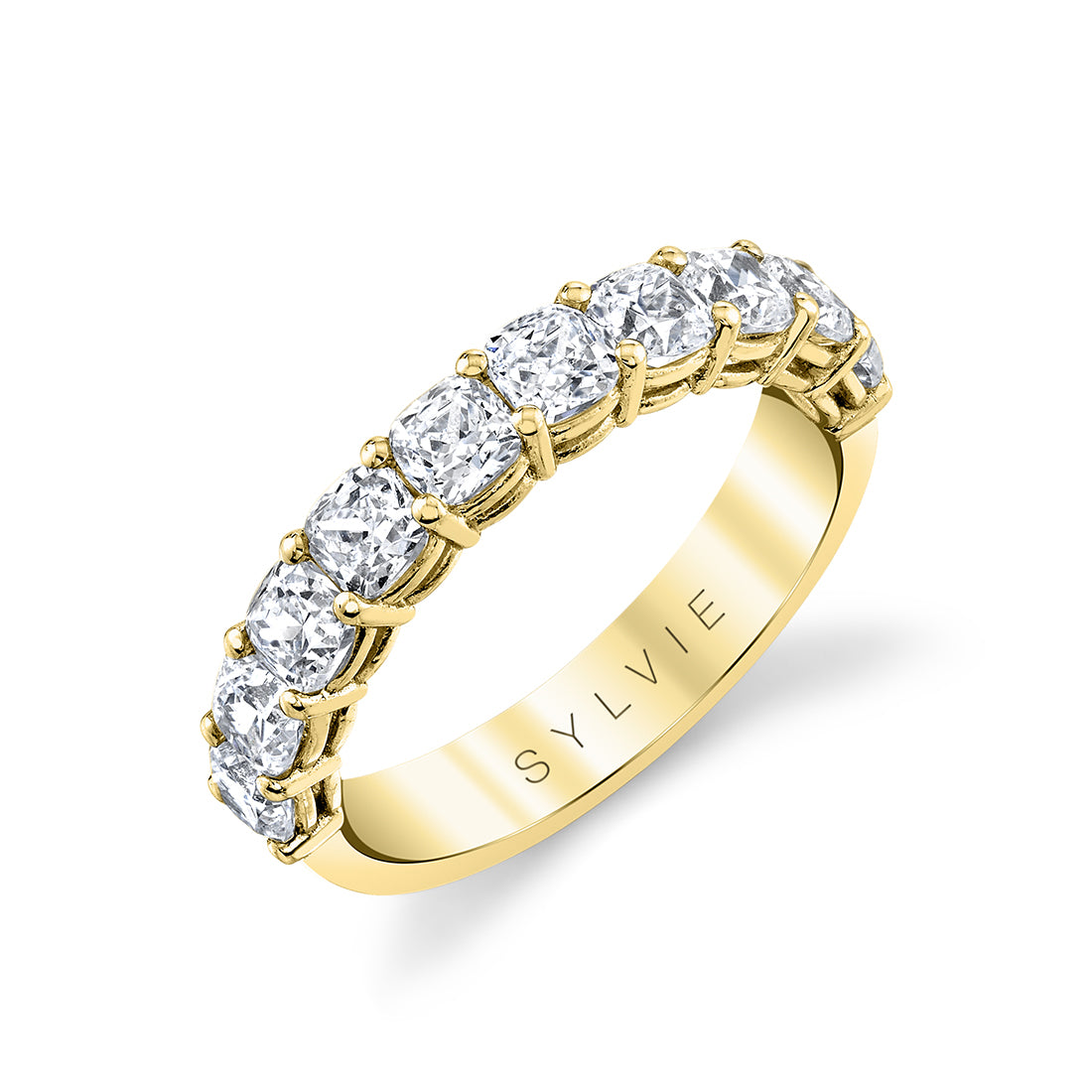 Cushion Shaped Wedding Band - 2.0 CT