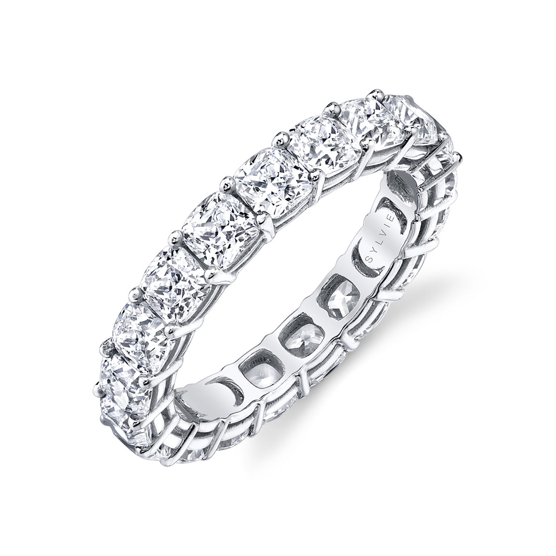 Cushion Cut Diamond Eternity Band 3.15 CT