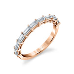 East to West Baguette Diamond Wedding Band