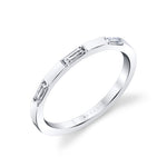 Modern Baguette Wedding Band