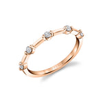 Classic Spaced Diamond Wedding Ring - Eniko