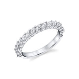 Angled Marquis Cut Diamond Wedding Band