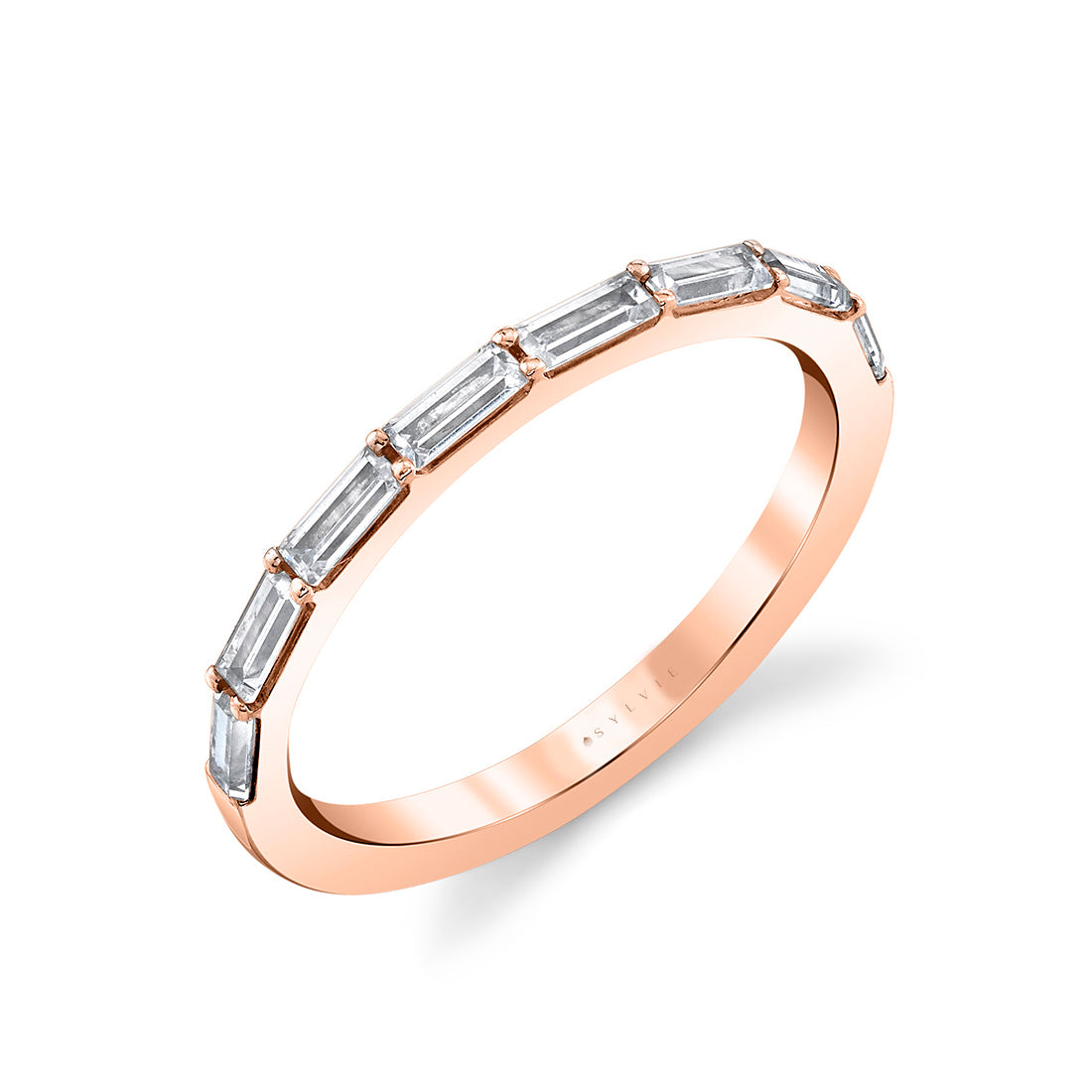 Diamond Baguette Wedding Band