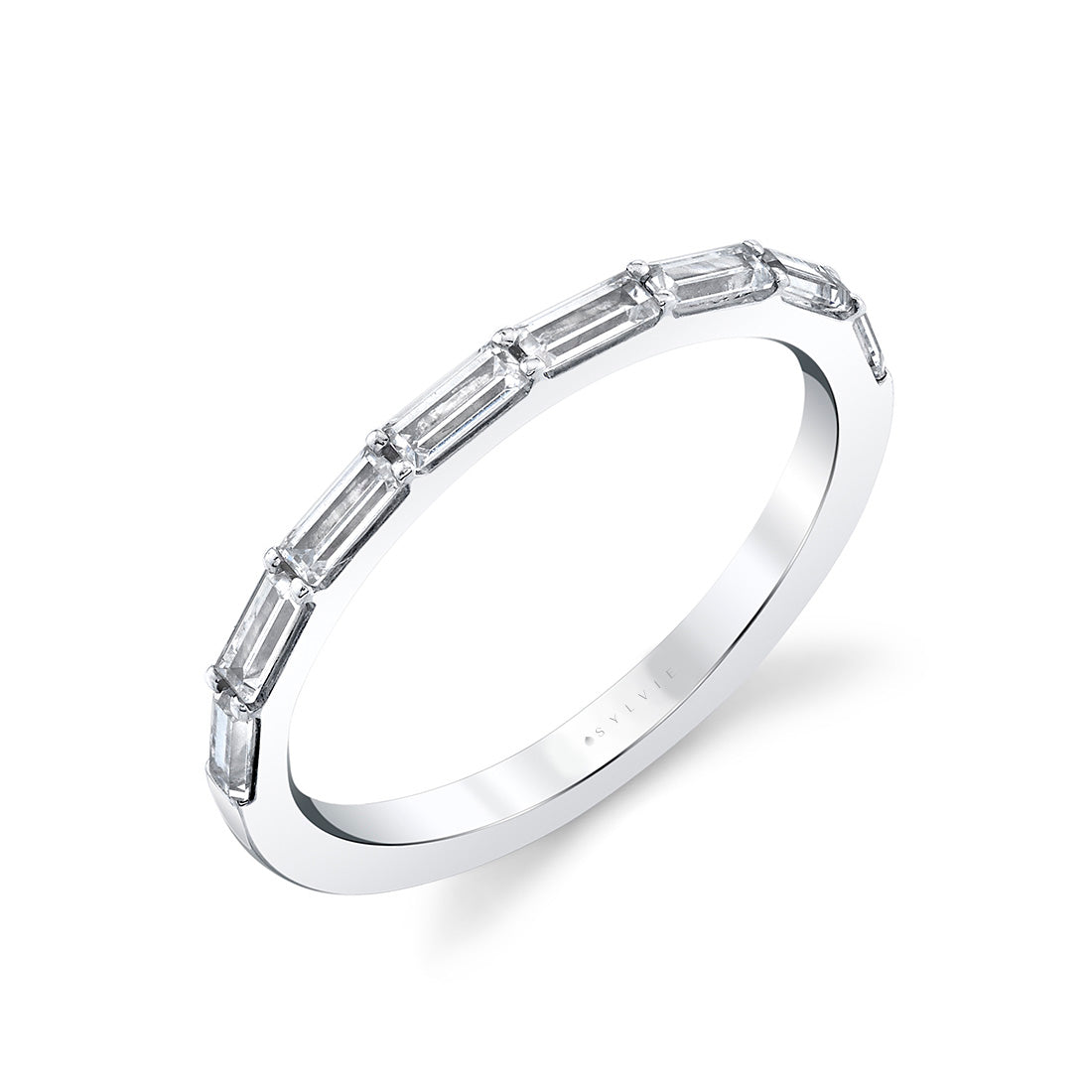 Diamond Baguette Wedding Band