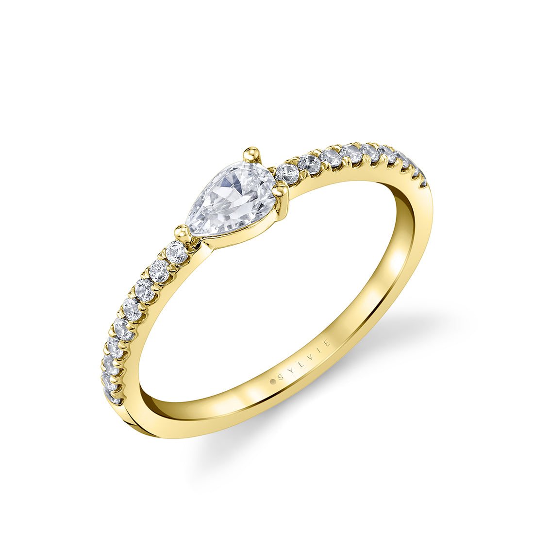 Pear Shaped Classic Wedding Band