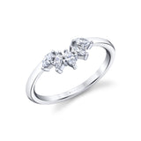 Marquise Curved Wedding Band