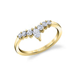 Curved Diamond Wedding Ring