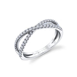 Classic Crossover Wedding Ring