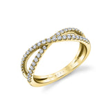 Classic Crossover Wedding Ring
