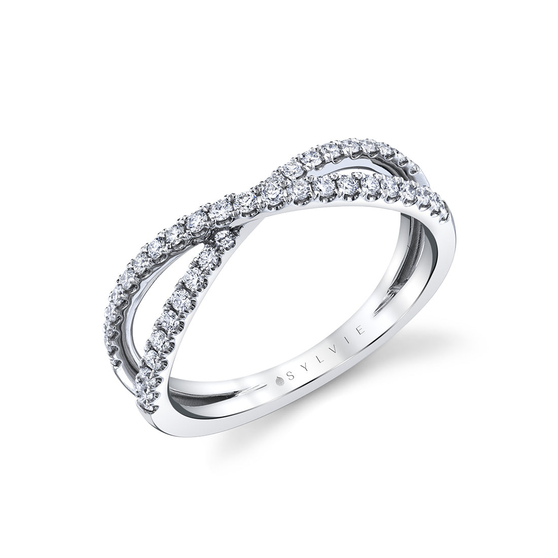 Classic Crossover Wedding Ring