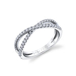 Classic Crossover Wedding Ring