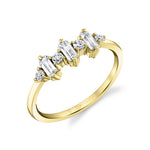 Baguette and Round Wedding Ring