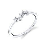 Round Cluster Wedding Ring