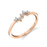 Round Cluster Wedding Ring
