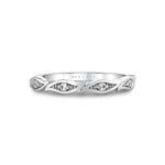 Tulira Leaf Diamond Wedding Ring