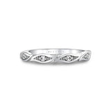 Tulira Leaf Diamond Wedding Ring