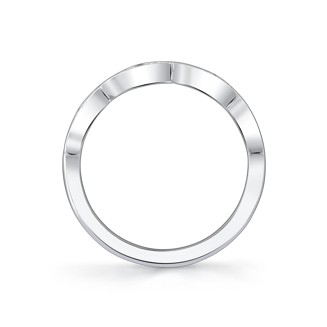Tulira Leaf Diamond Wedding Ring